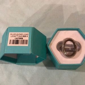 Origami Owl Locket Ring Size 8 NIB